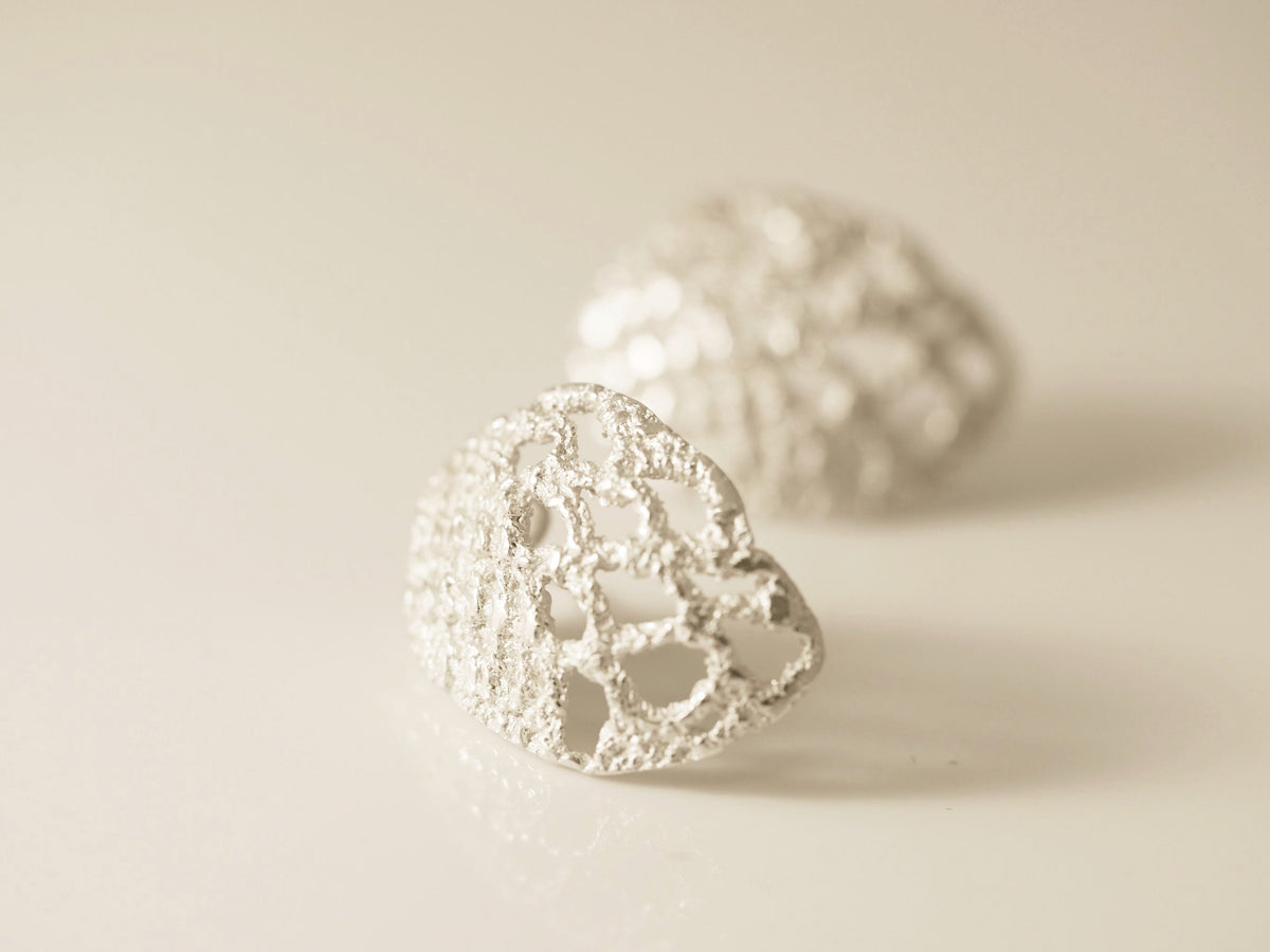 LACE SILVER EARRINGS - Connie Dimas Jewellery