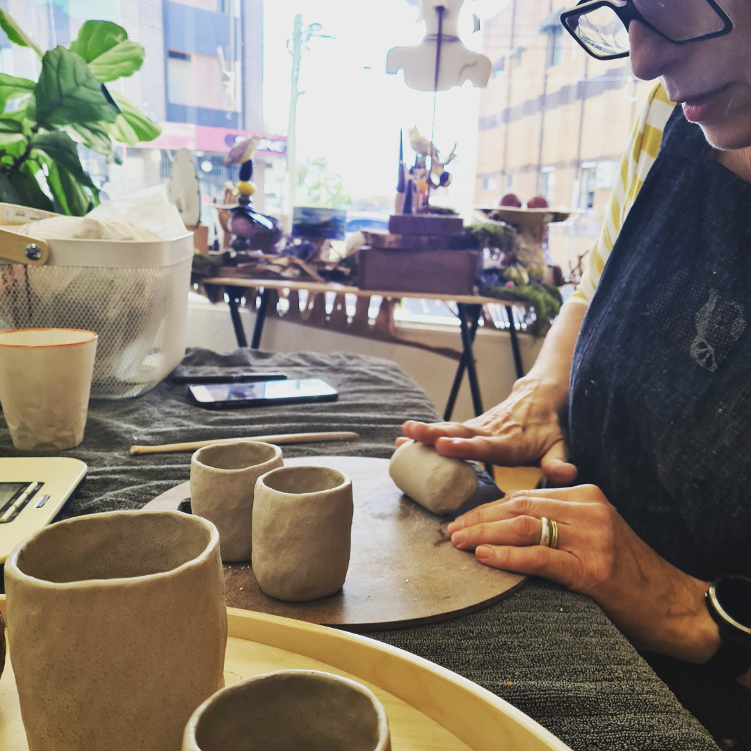Ceramic gin or wine cups