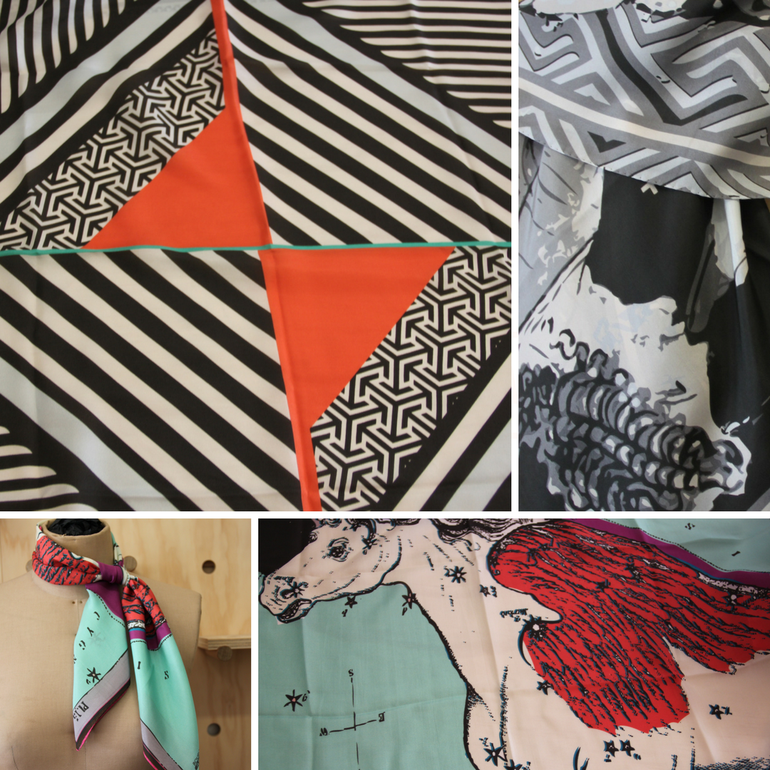 Mythology and tradition in Greek silk scarves