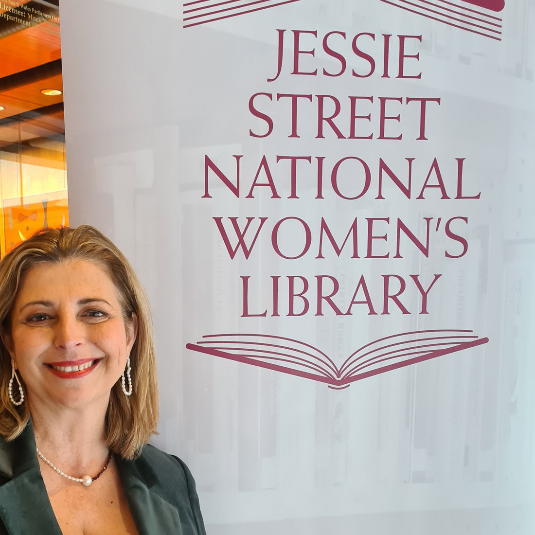 jessie Street Luncheon talk Connie Dimas with necklace