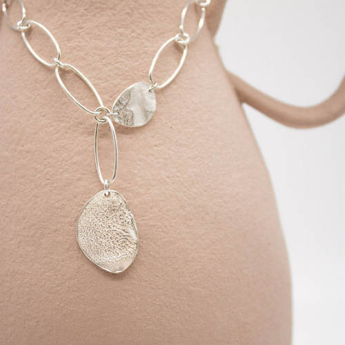 CLIO SILVER LINK NECKLACE