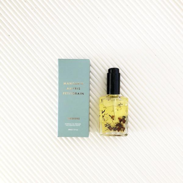 Essential oil Perfumes in the shop.