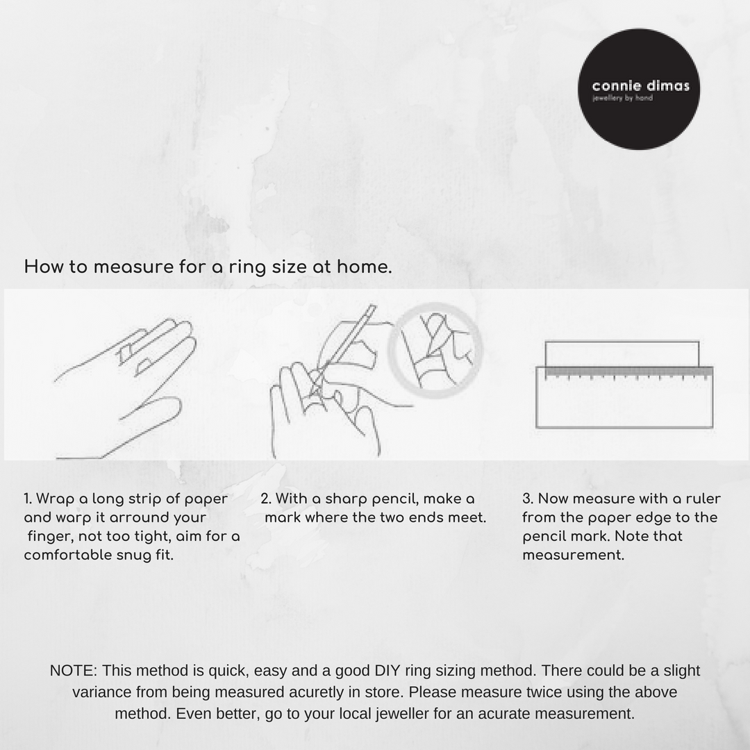 How to measure for a ring size.
