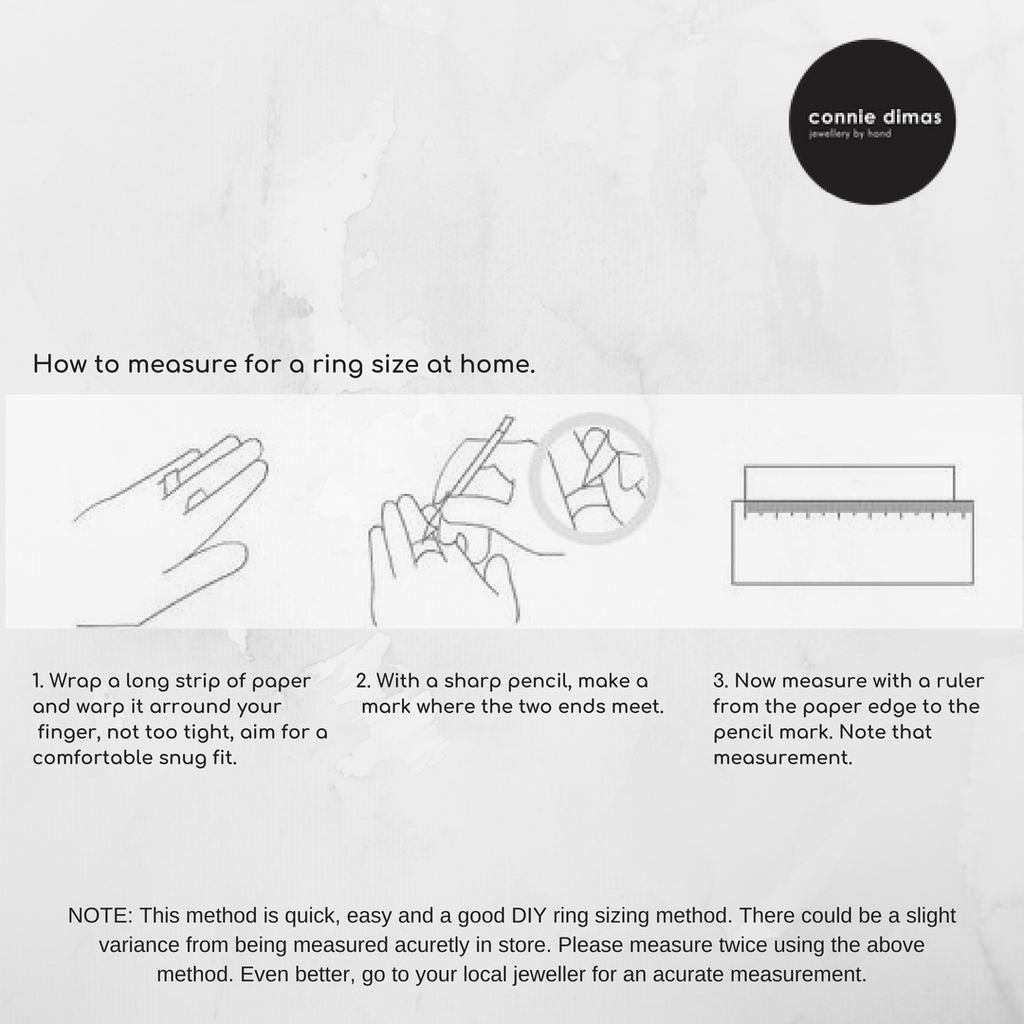 How to measure for a ring size.