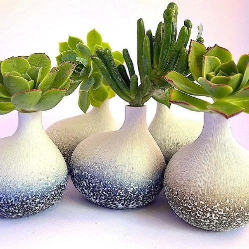 SEAFOAM BUD VASES