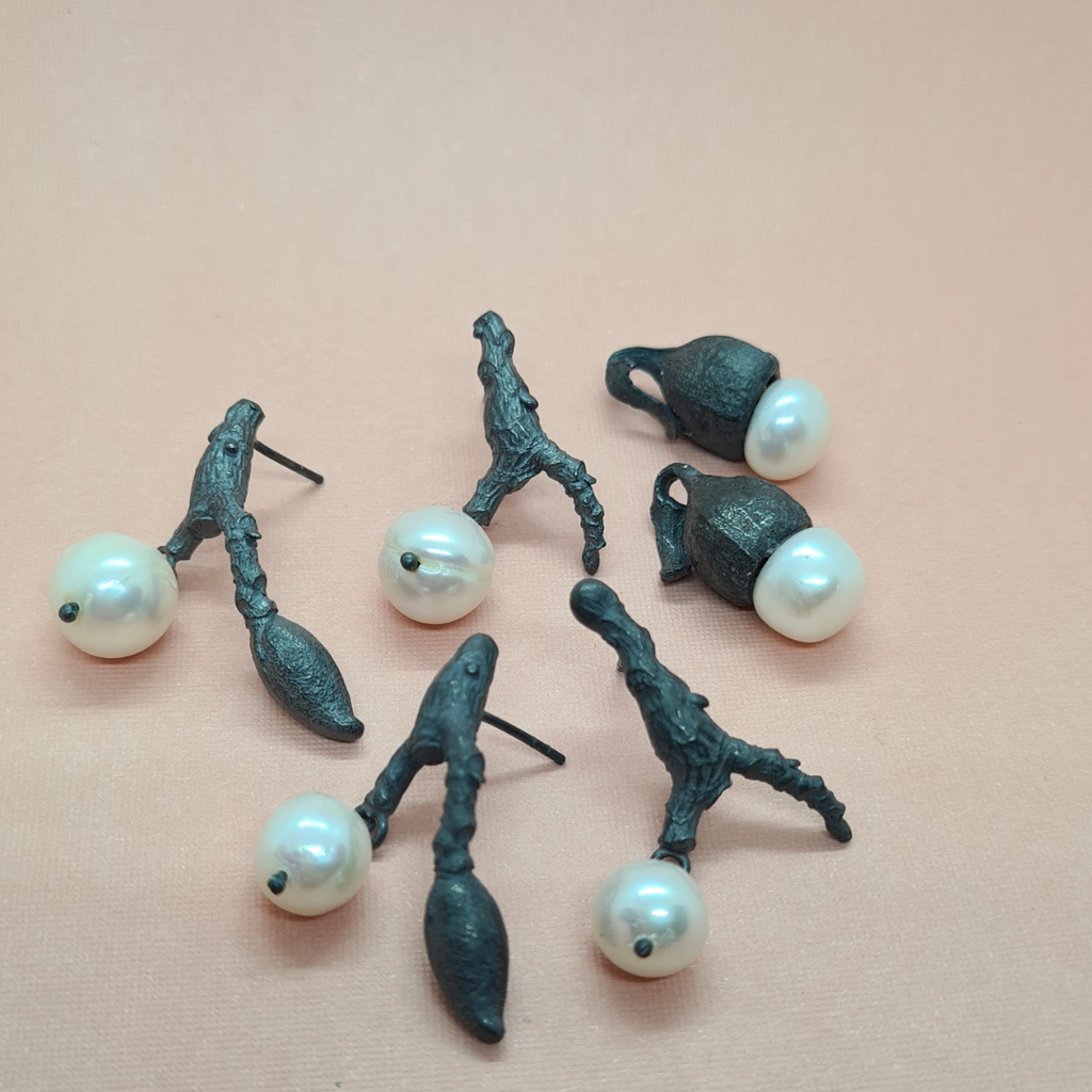 Magnolia pearl earrings - Connie Dimas