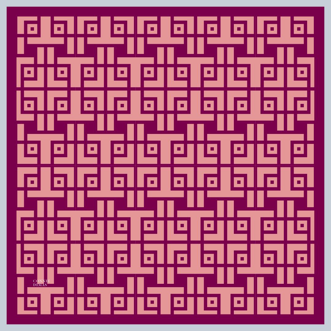 LABRYNTHOS SILK SCARF - Connie Dimas