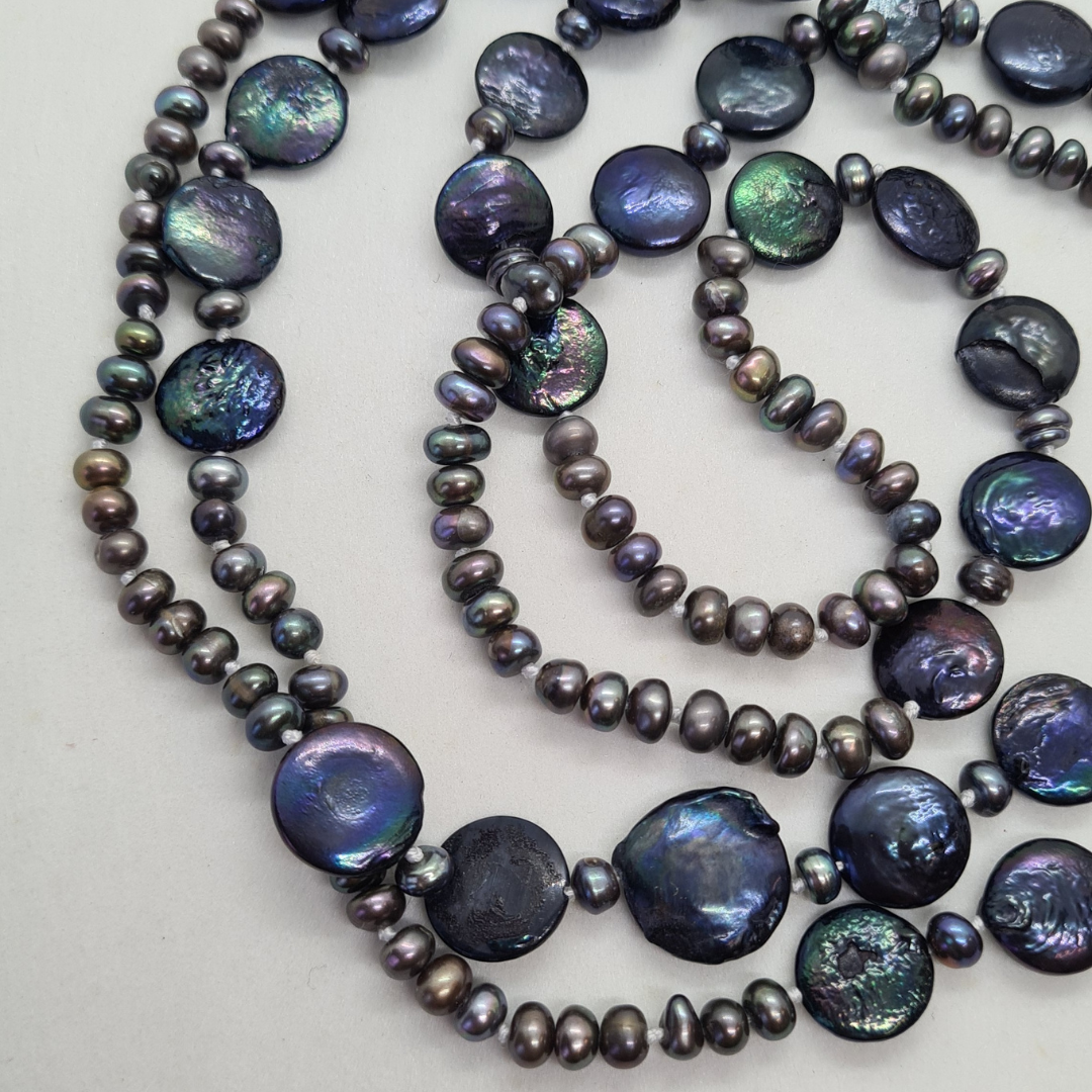 Pearl Ink Long Necklace - Connie Dimas