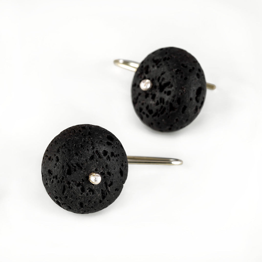 LAVA ROCK EARRINGS - Connie Dimas Jewellery