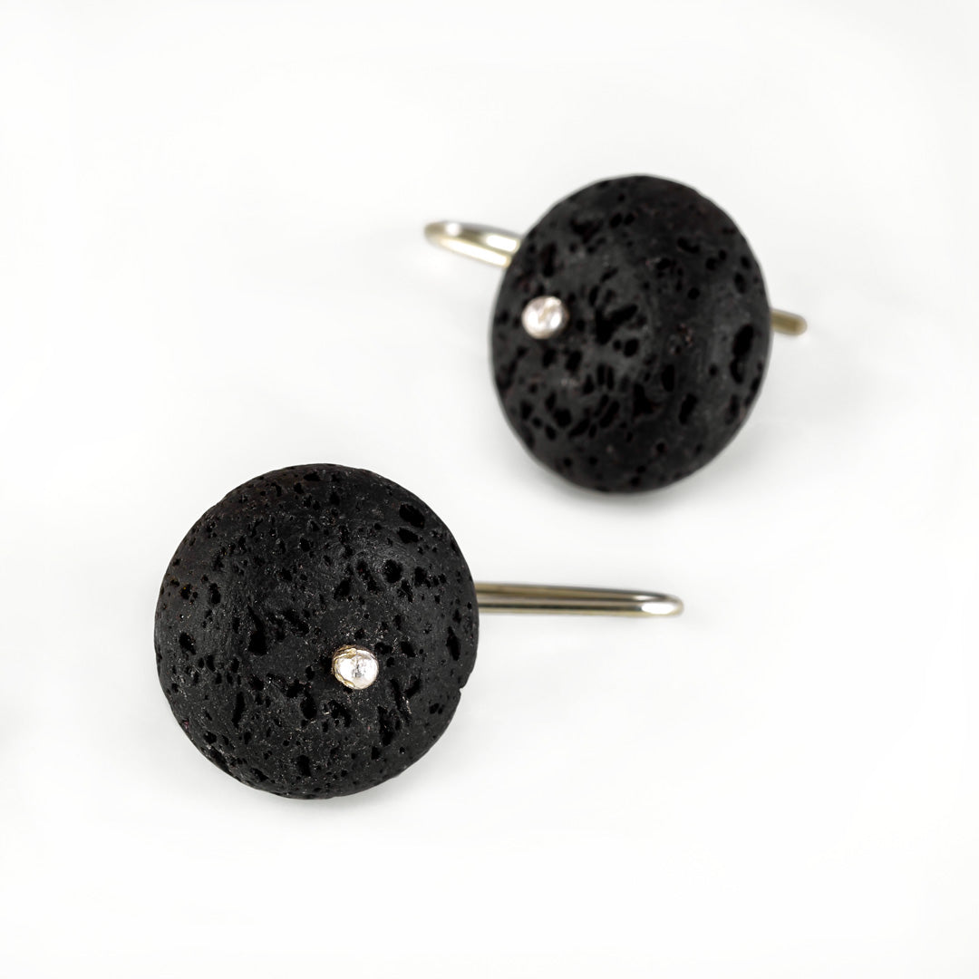 LAVA ROCK EARRINGS - Connie Dimas Jewellery