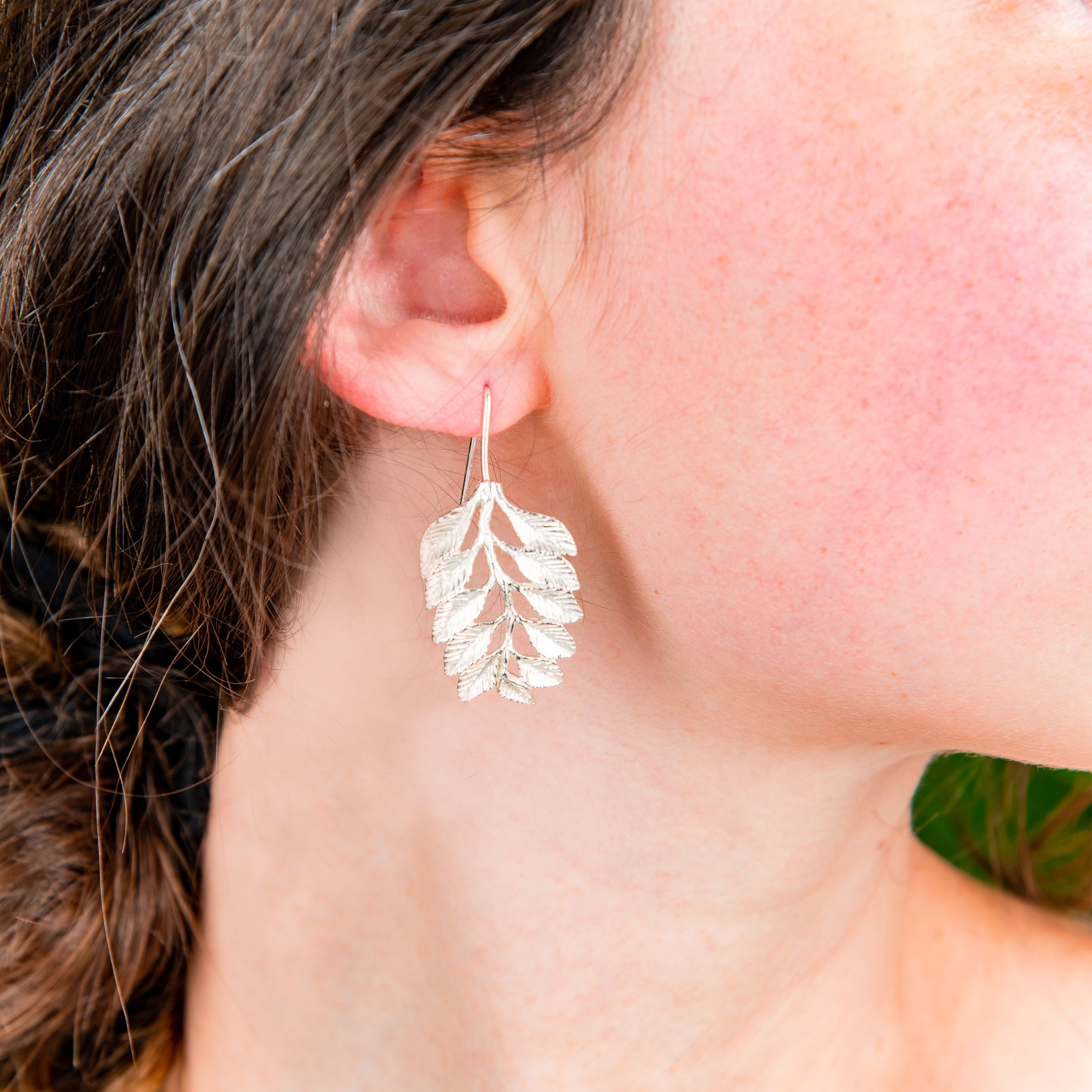 FOLIAGE  DROP EARRINGS - Connie Dimas Jewellery