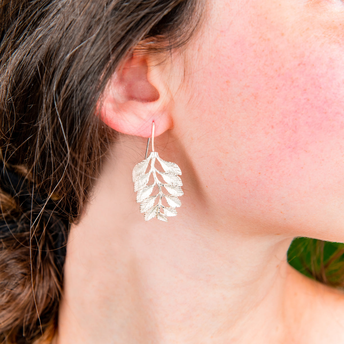 FOLIAGE  DROP EARRINGS - Connie Dimas Jewellery