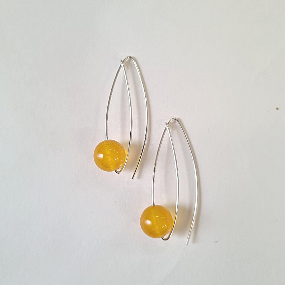 NERIDA SILVER AND STONE EARRINGS - Connie Dimas Jewellery