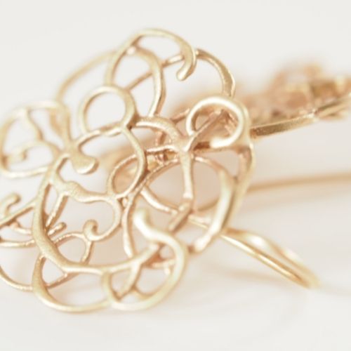 SCRIBBLE 9CT GOLD EARRINGS - Connie Dimas Jewellery