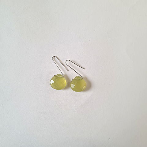 malaysian jade drop earrings silver hooks handmade stone earrings