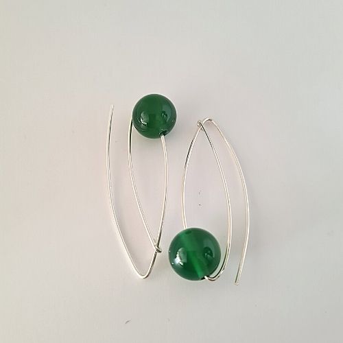 NERIDA SILVER AND STONE EARRINGS - Connie Dimas Jewellery