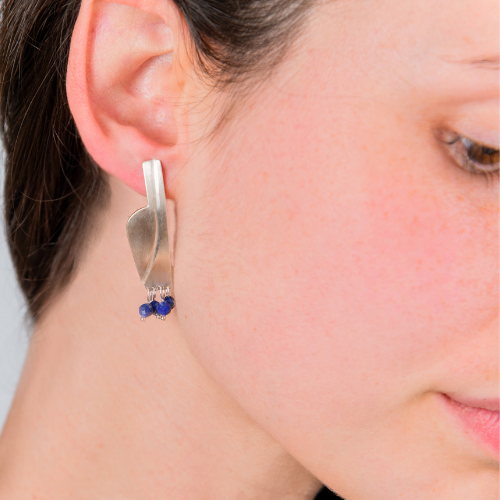 AMPHORA BLUE EARRINGS - Connie Dimas Jewellery