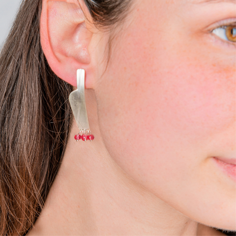 AMPHORA PINK EARRINGS - Connie Dimas Jewellery