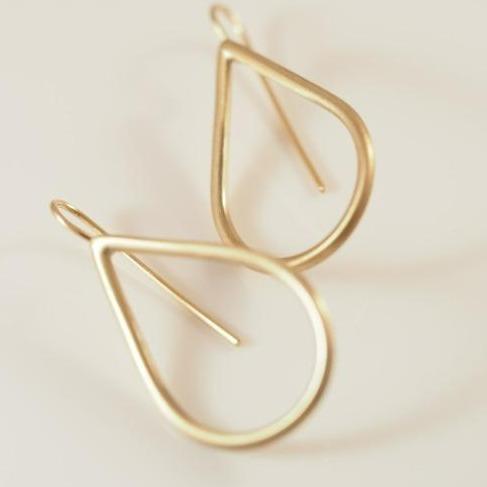 Teardrop 9CT gold earrings - Connie Dimas Jewellery