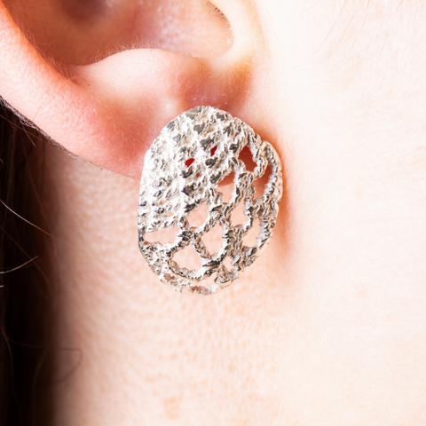 LACE STUD EARRINGS - Connie Dimas Jewellery