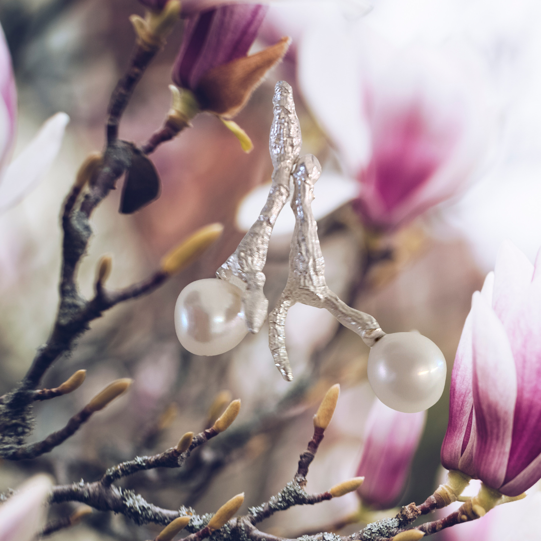 Magnolia earrings