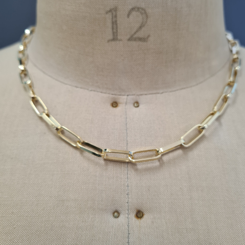 LONG LINK 9K GOLD NECKLACE - Connie Dimas