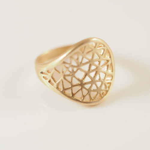 gold large ring modern design