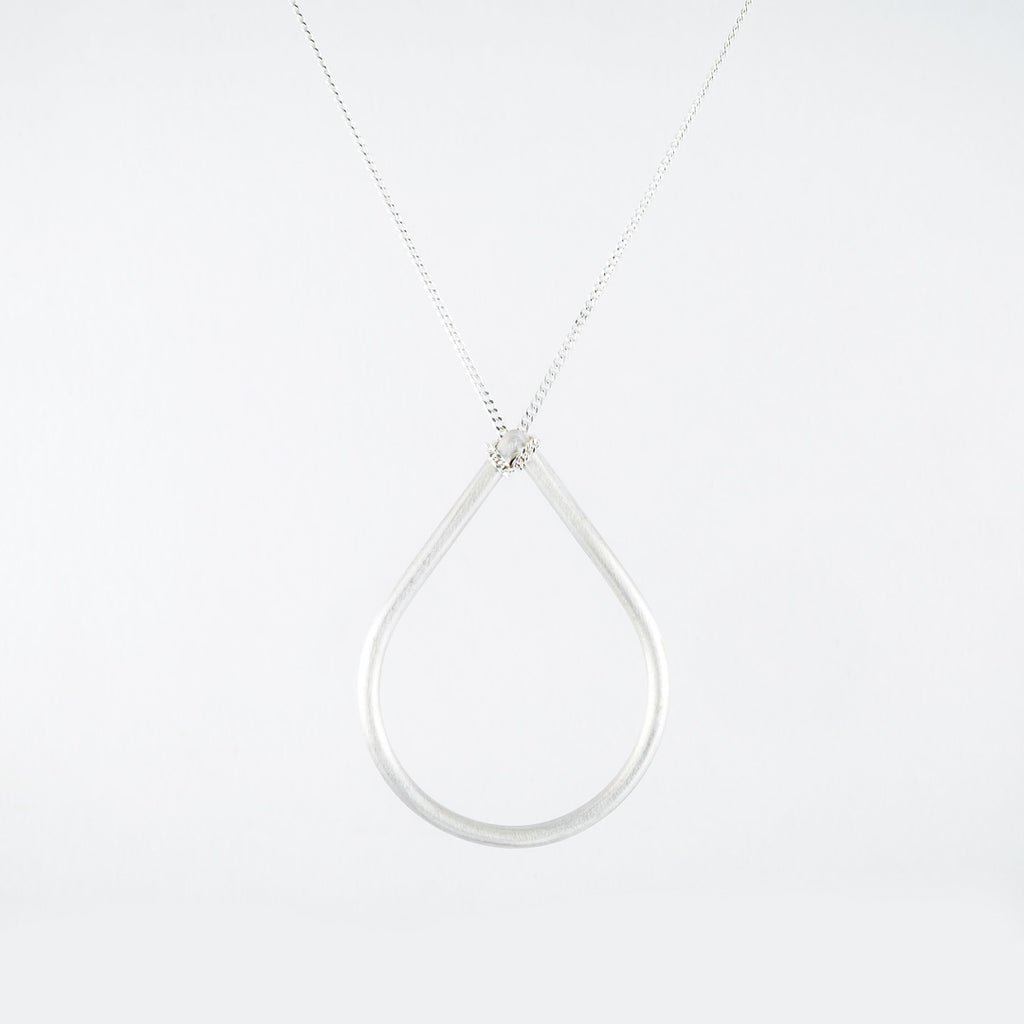 TEARDROP SILVER NECKLACE - Connie Dimas Jewellery