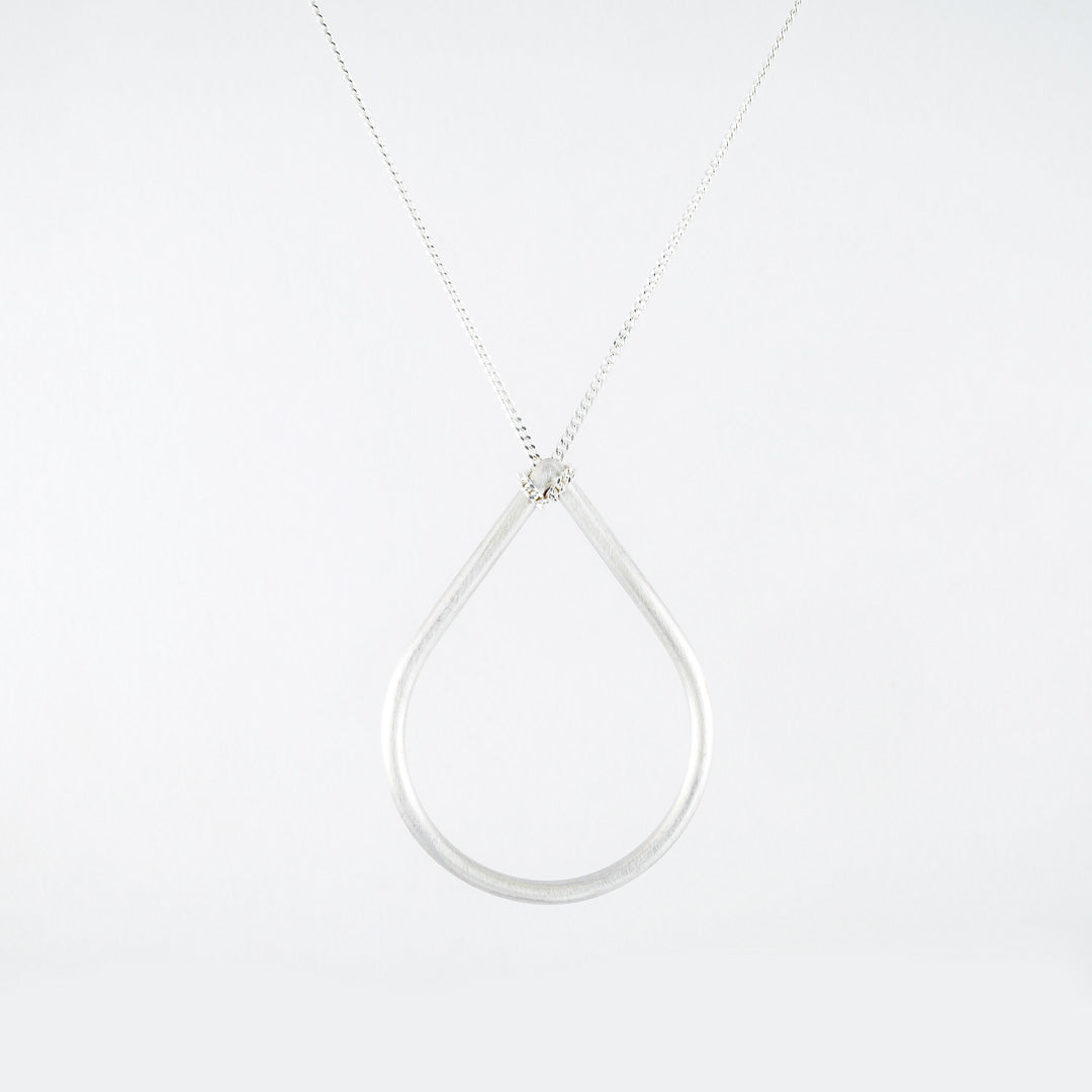 TEARDROP SILVER NECKLACE - Connie Dimas Jewellery