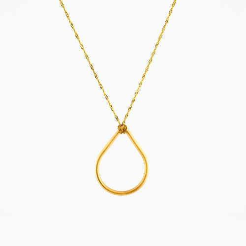 TEARDROP GOLD NECKLACE - Connie Dimas Jewellery
