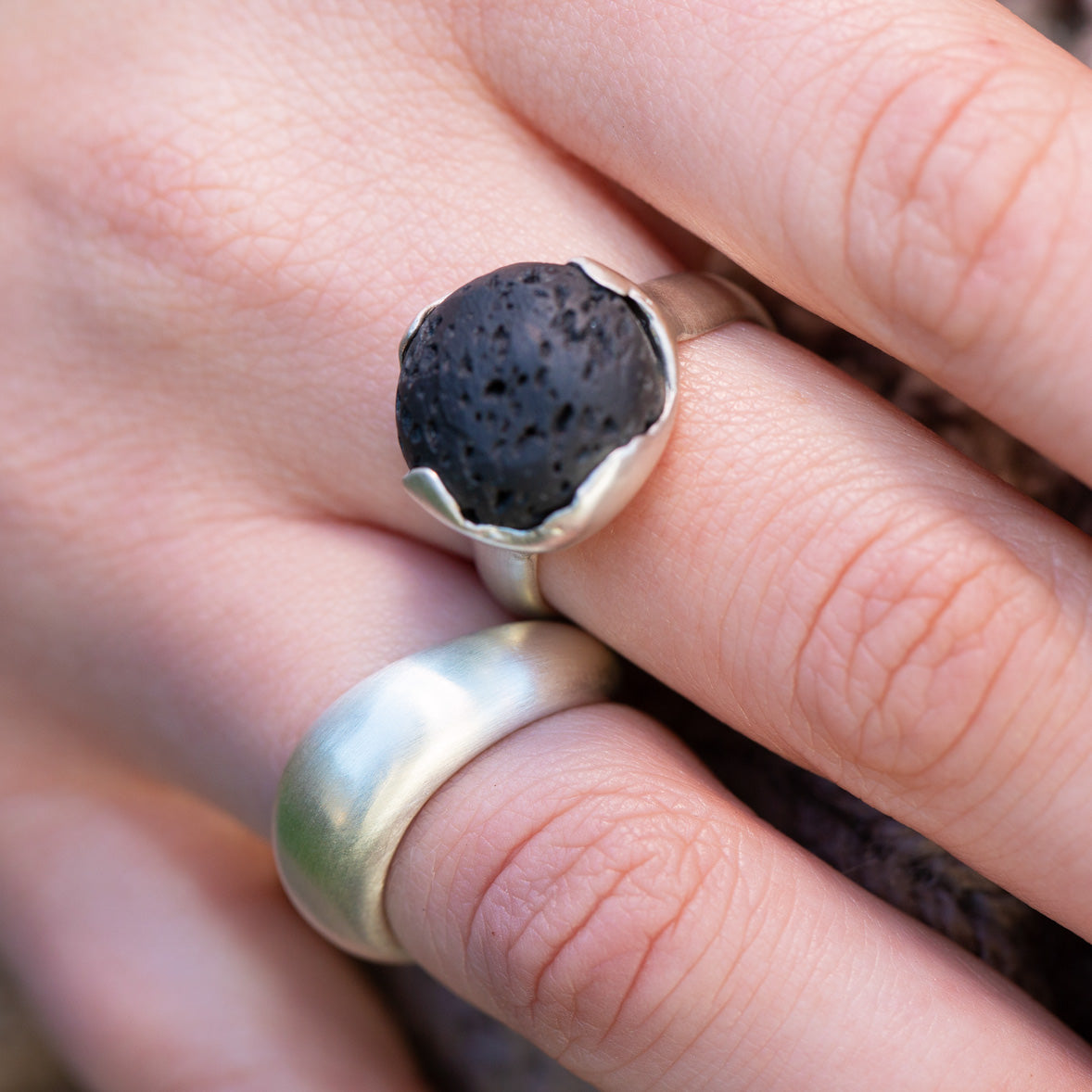 LAVA ROCK RING - Connie Dimas Jewellery