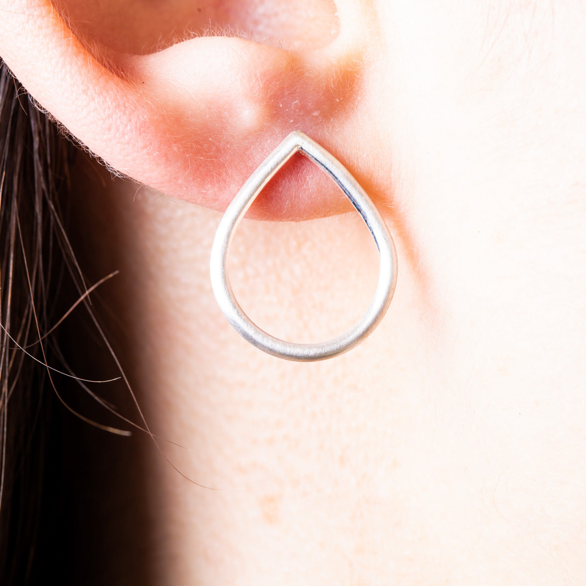 Teardrop baby studs - Connie Dimas Jewellery