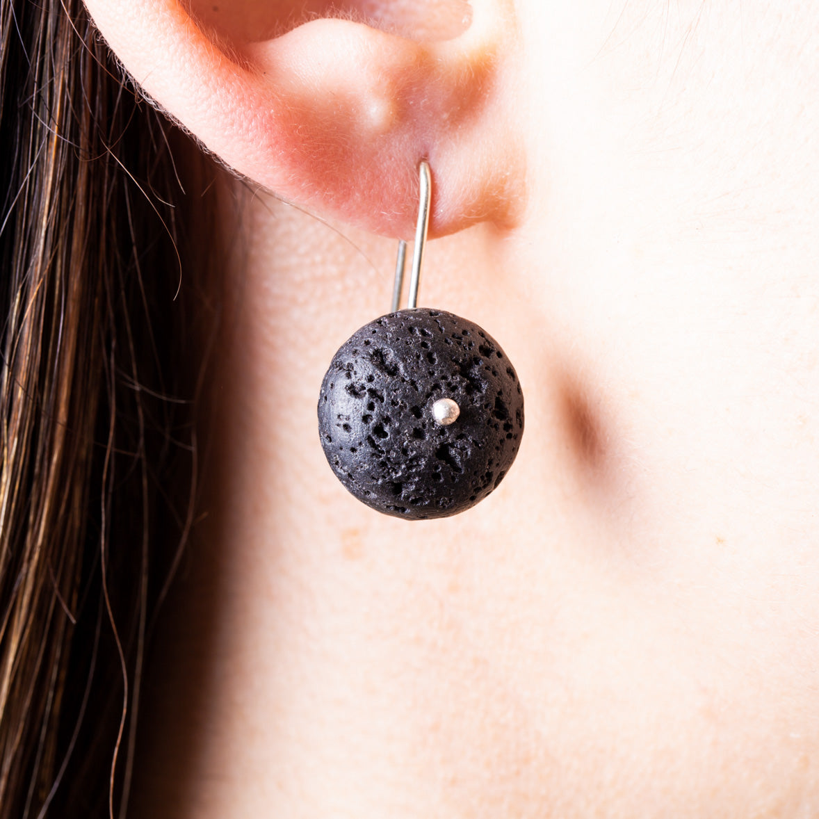 LAVA ROCK EARRINGS - Connie Dimas Jewellery